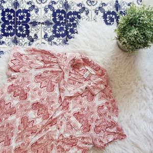 SOMA pajama pink & red top